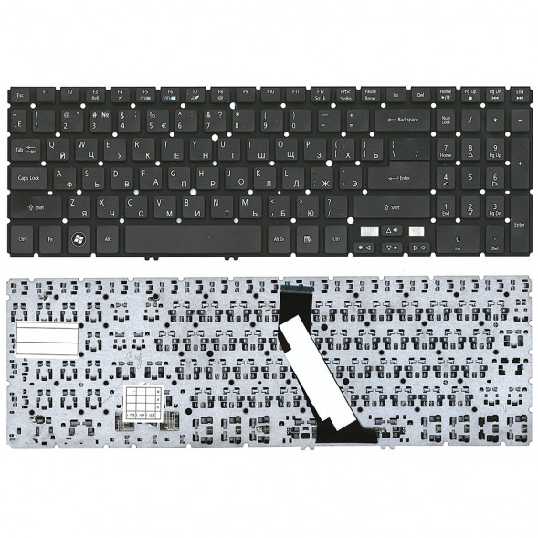 Клавиатура для ноутбука Acer Aspire V5, V5-531, M5-581T (черная) 005874