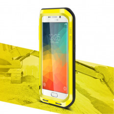 Металлический защитный чехол Love Mei для Samsung Galaxy S6 EDGE+ G928 (Желтый)