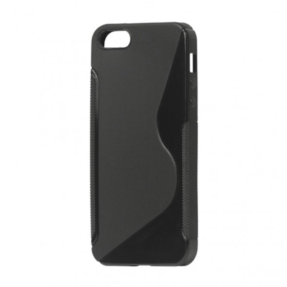 Антискользящий чехол для iPhone 5, 5S, SE (черный)