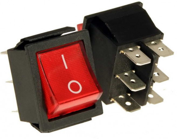 IRS-202-2C ON-ON Переключатель клавишный (рокерный) серии IRS