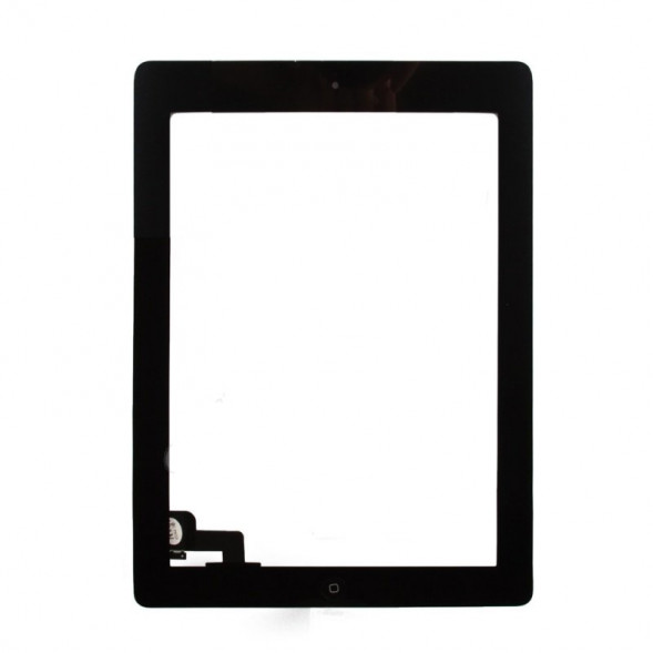 Тачскрин для iPad 2 с кнопкой Home (Черный)
