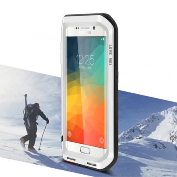 Металлический защитный чехол Love Mei для Samsung Galaxy S6 EDGE+ G928 (Серебристый)