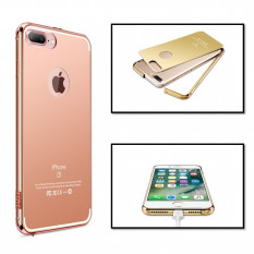 Чехол бампер Luxury Aluminum для iPhone 7 Plus (Розовое золото)