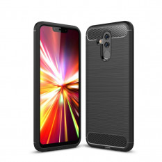 Чехол Carbon Fibre для Huawei Mate 20 Lite (черный)