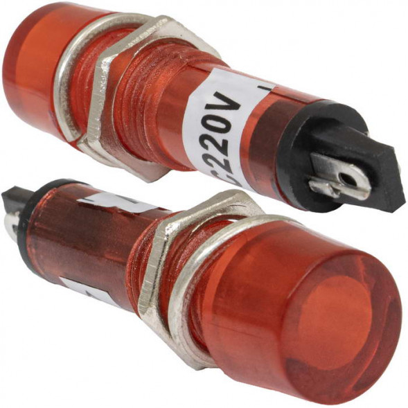 Неоновая лампочка в корпусе N-804-R 220V