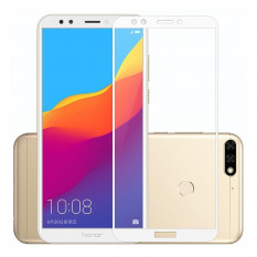 Защитное стекло 3D для Huawei Honor 7C Pro LND-L29, Honor 7C (Китайская версия), Enjoy 8 (белый)