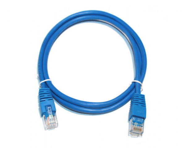 Патчкорд RJ45 1m синий Компьютерный шнур для модема