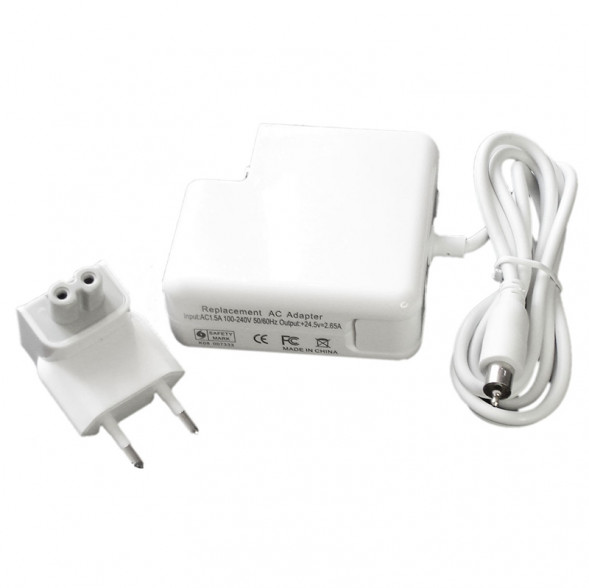 Блок питания (зарядка) A1021 для ноутбука Apple MacBook G4 24.5V 2.65A белый (002716)