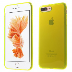 Силиконовый TPU чехол накладка для iPhone 7 Plus (Желтый)