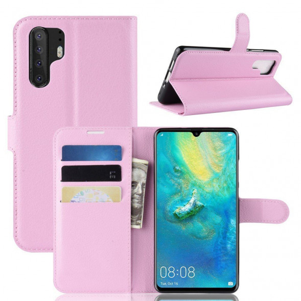 Чехол книжка для Huawei P30 Pro (розовый)