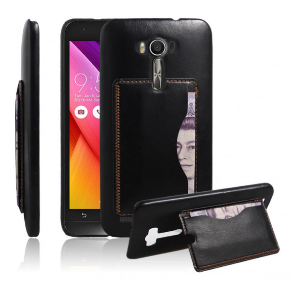 Чехол с подставкой для Asus Zenfone 2 Laser ZE500KL (Черный)