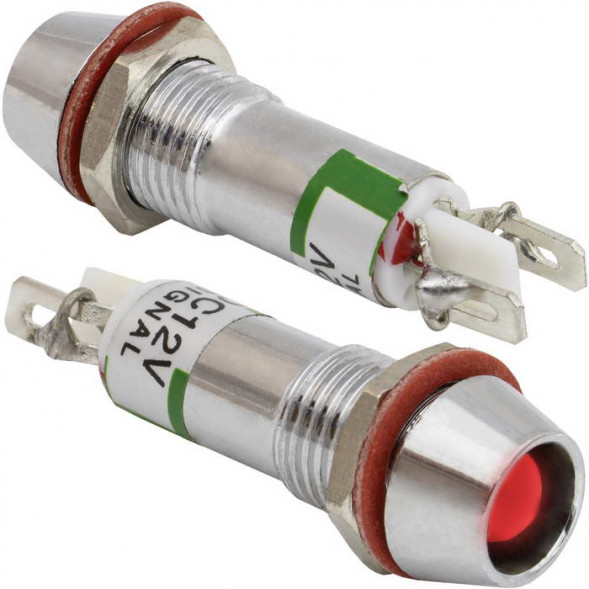 Светодиодная лампочка в корпусе L-615-R 12v (8mm)