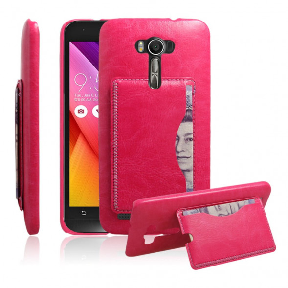 Чехол с подставкой для Asus Zenfone 2 Laser ZE500KL (Малиновый)