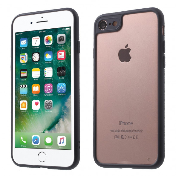 Ультратонкий чехол-бампер для iPhone 8, 7 (черный)