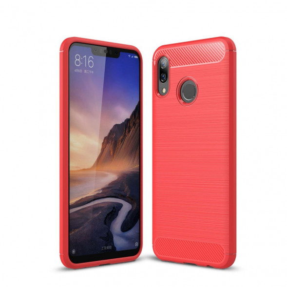 Чехол Carbon Fibre для Huawei nova 3 (красный)