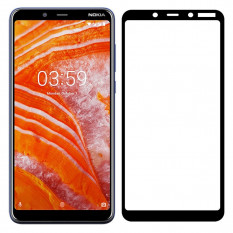 3D Защитное стекло и пленки для Nokia 3.1 Plus TA-1104 (черный)