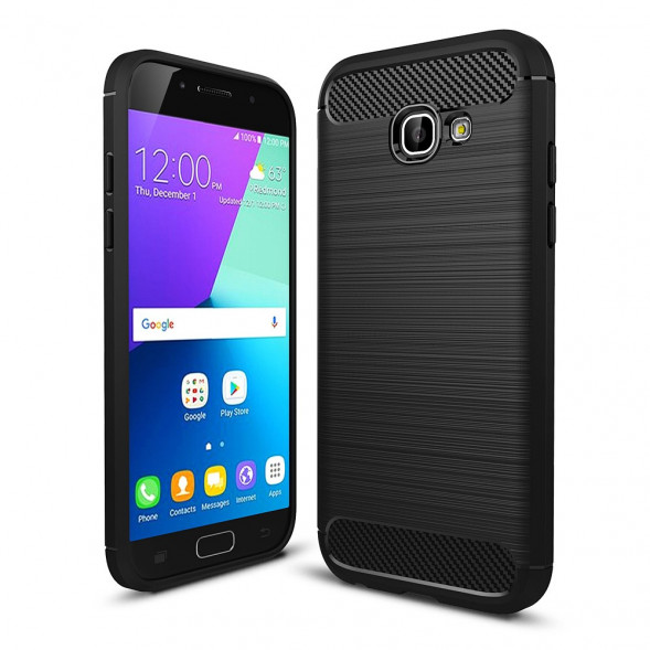 Чехол Carbon Fiber Texture для Samsung Galaxy A5 (2017) A520F (черный)