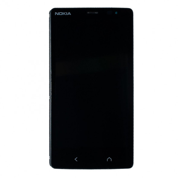 Дисплей Nokia X2 RM-1013 с тачскрином в рамке (черный)