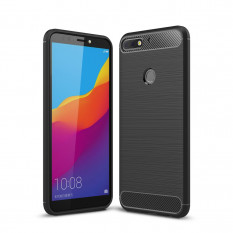 Чехол Carbon Fibre для Huawei Honor 7C (AUM-L41) (черный)