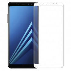 3D Защитное стекло для Samsung Galaxy A7 (2018) A730 / A8 Plus (2018) (белое)