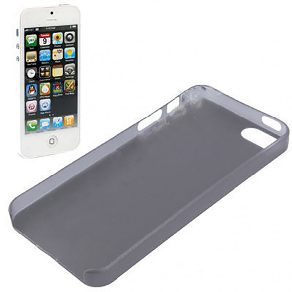 Ультра тонкий чехол для iPhone 5, 5S черный матовый