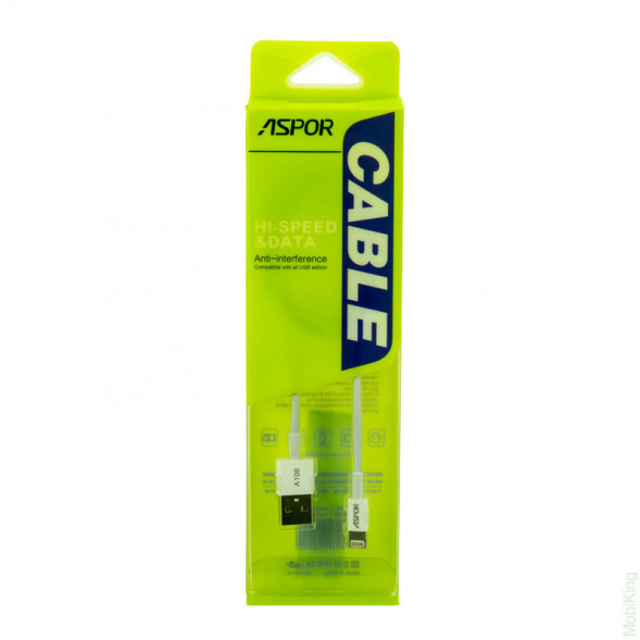 USB ASPOR для iPhone 6 / iPhone 5 / iPad4 / iPad Mini / iPod Nano (1м) (белый)
