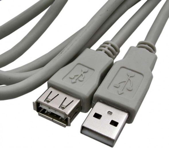 USB-A F USB-A M 5m Кабель удлинитель