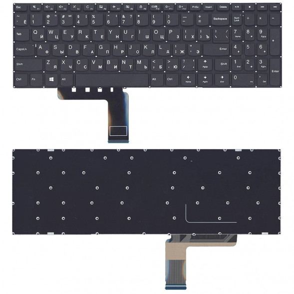 Клавиатура для ноутбука Lenovo IdeaPad 310-15ISK, V310-15ISK (Черная)