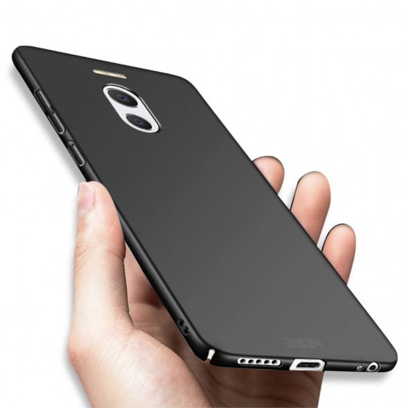 Ультратонкий пластиковый Mofi чехол для Meizu M6 Note (черный)