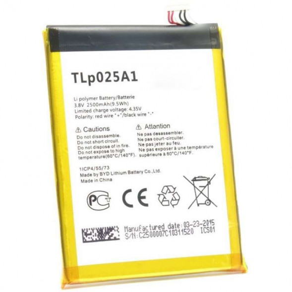 Аккумулятор TLp025A1, TLp025A2 для Alcatel OT-5054D, OT-7043K, OT-7043Y, OT-7044X, OT-7047D, OT-7048X
