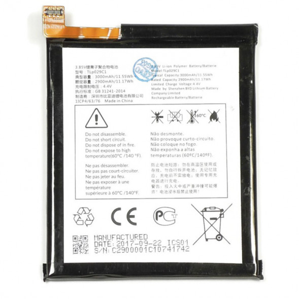 Аккумулятор TLp029D1 для Alcatel OT-5034D, OT-5052D, OT-5058I, OT-5086D, OT-5008Y