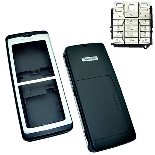 Корпус для Nokia E60 с клавиатурой (черный)
