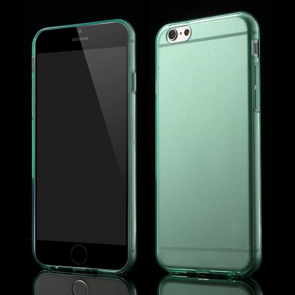 TPU Чехол накладка для iPhone 6, 6S (Голубой)