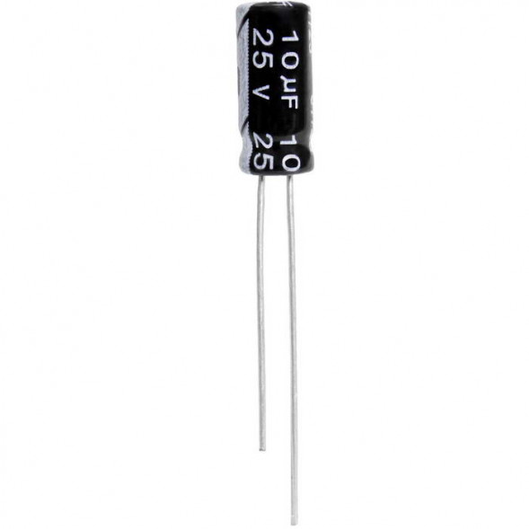 Конденсатор 10 UF 25V 105*C 5*11 (JWCO)