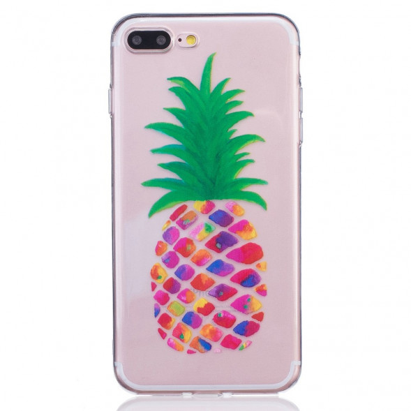 Силиконовый чехол для iPhone 8 Plus, 7 Plus (Ананас)