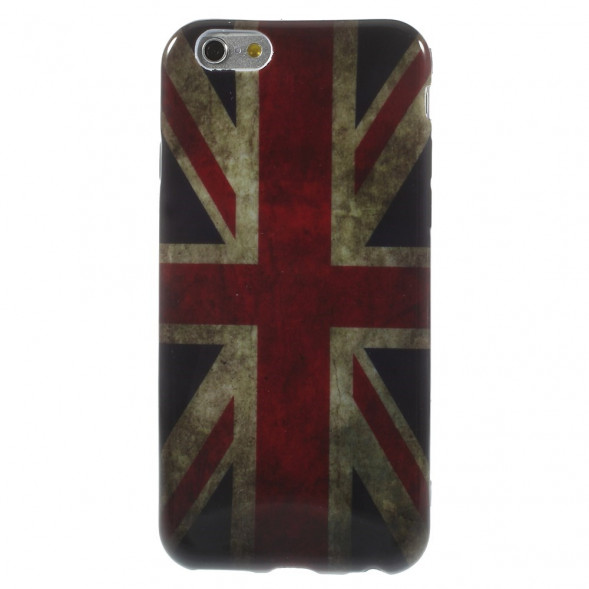TPU Чехол накладка с рисунком для iPhone 6, 6S (Британский флаг)